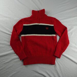Chaps Boy Youth 1/4 Zip Sweater Size S (8)